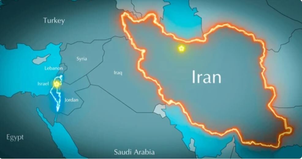 نقشه مناطق مورد حمله اسرائیل به ایران