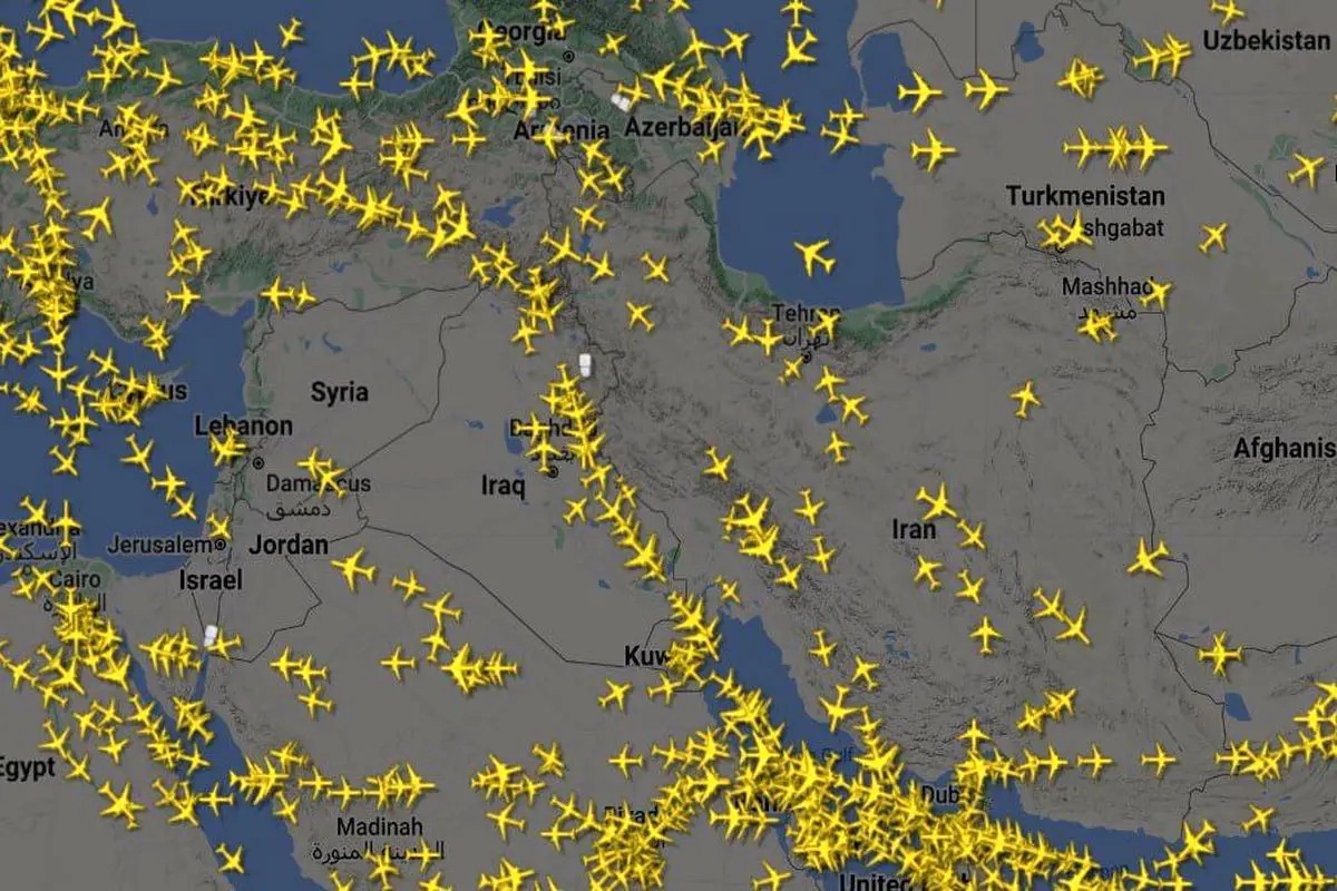 آخرین وضعیت پروازی آسمان ایران